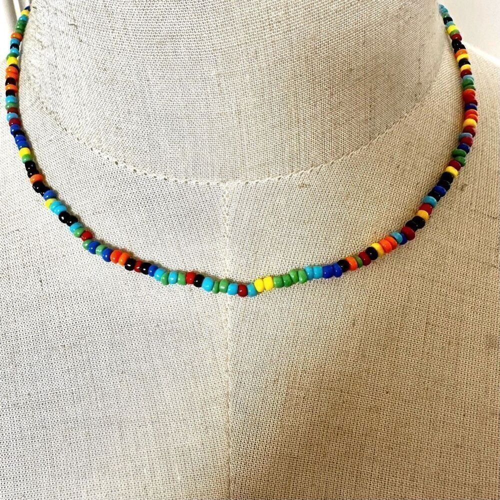 Colorful beaded necklace